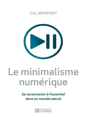 cover image of Le minimalisme numérique